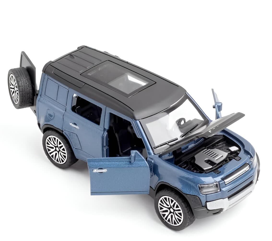 Metal Die Cast Car Toy for Kids | Openable Doors SUV Model | Pull Back Action Alloy Car | 1:32 Scale Mini Toy Car for Boys | Gift Item image 1